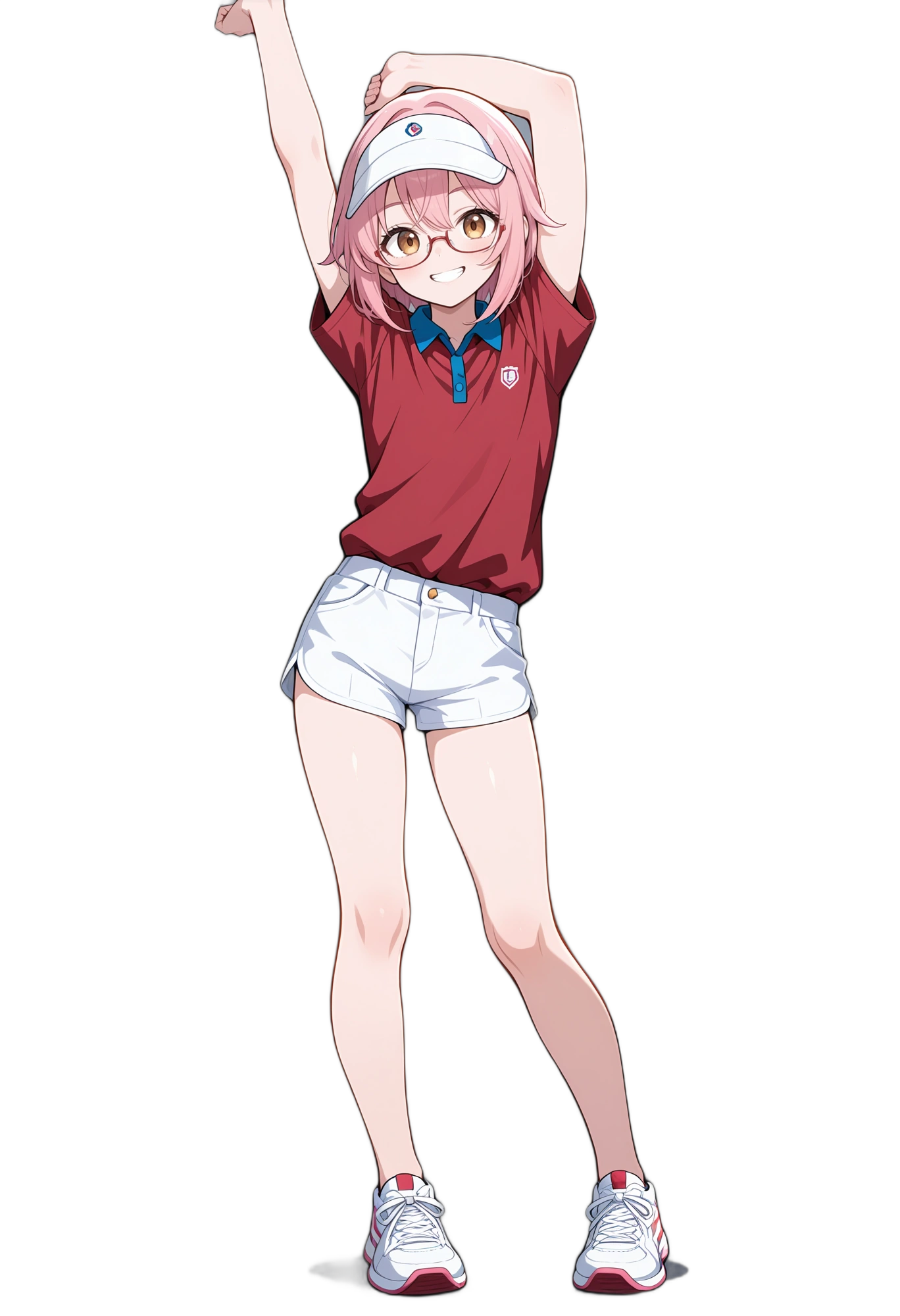 anime-sneakers-glasses-smile-woman