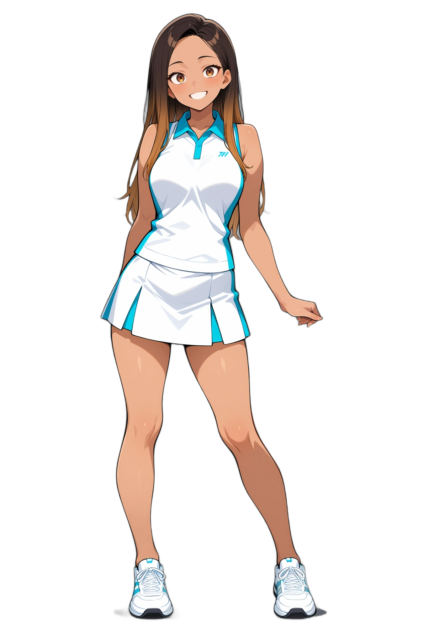 anime-sneakers-brownhair-shirt-woman