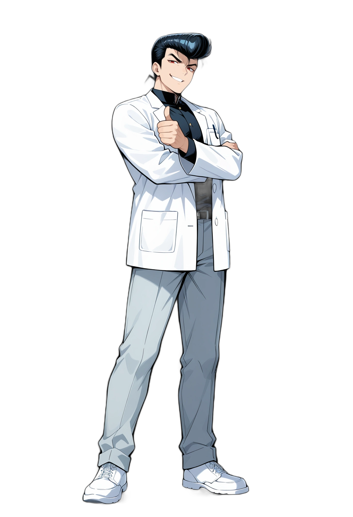 anime-thumbsup-sneakers-whitefootwear-man