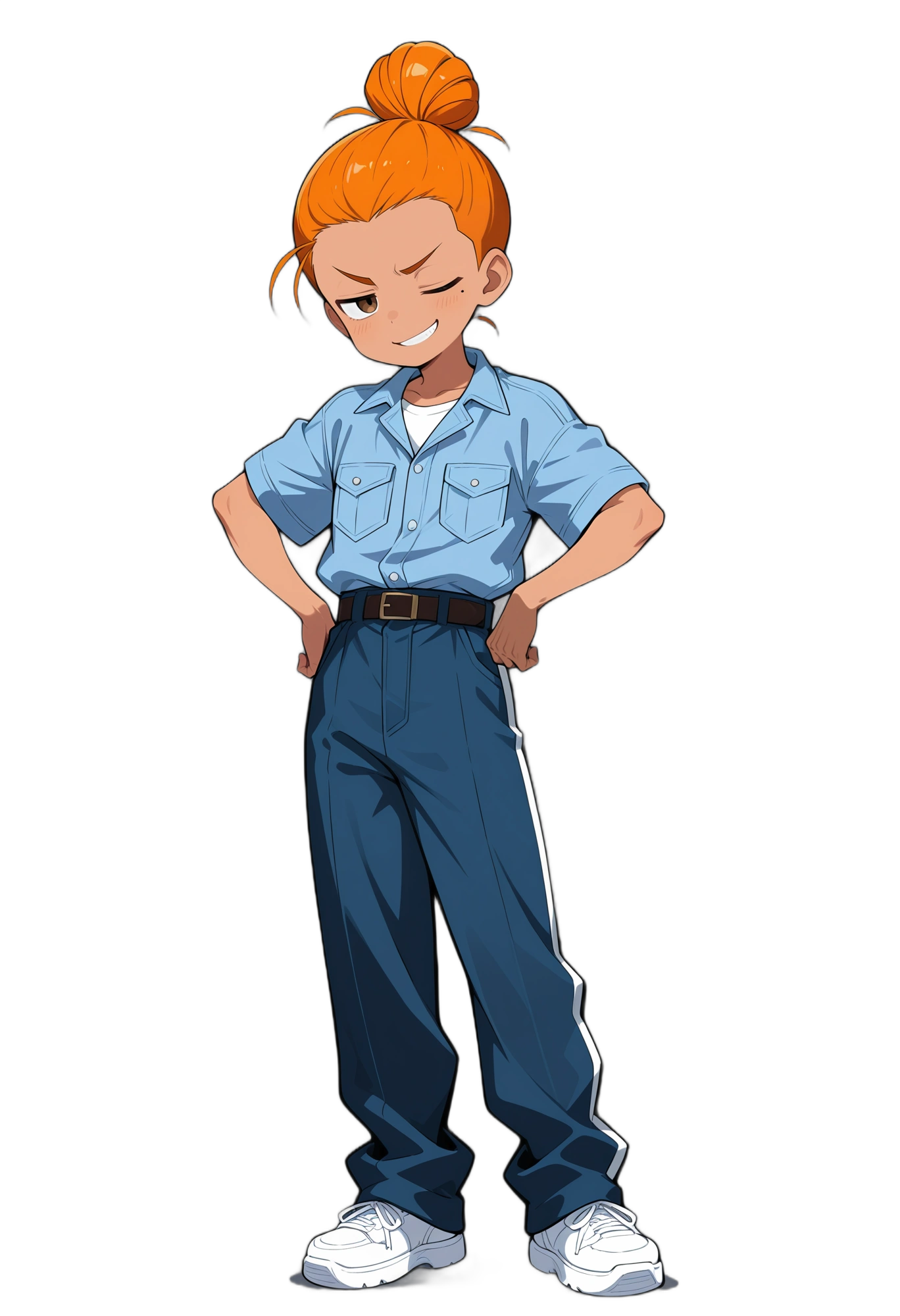 anime-whitefootwear-pants-mole-woman