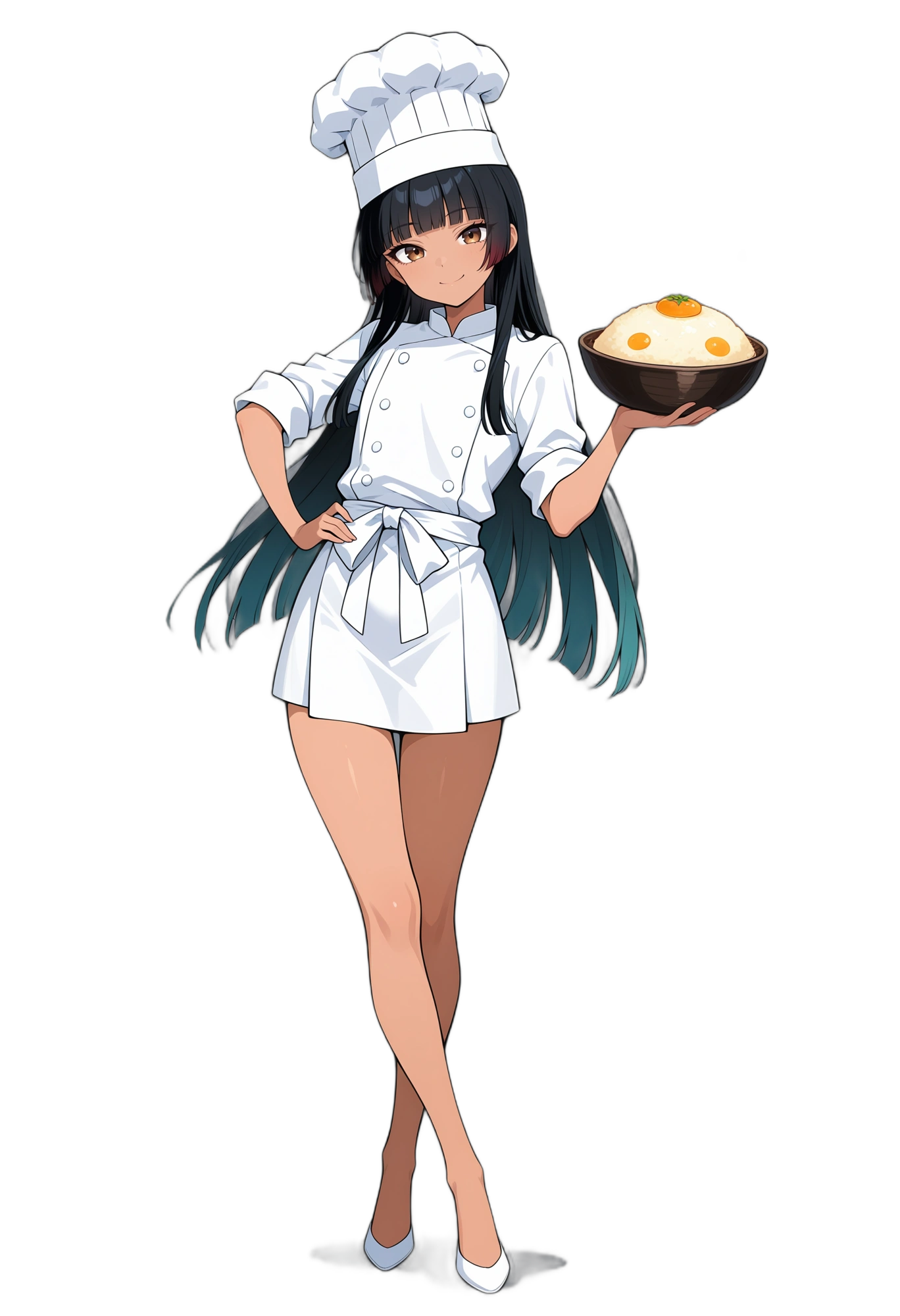 anime-whitefootwear-skirt-chef-woman