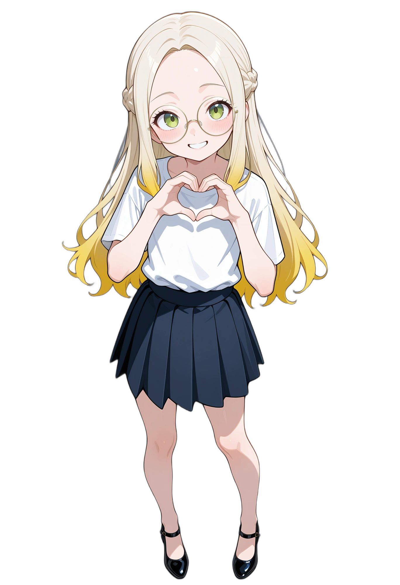 anime-whiteshirt-smile-multicoloredhair-woman