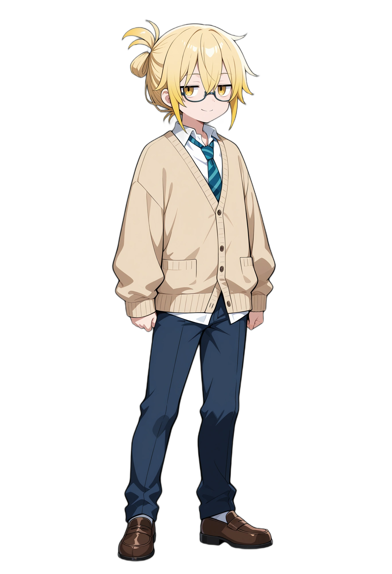 anime-yelloweyes-glasses-blondehair-woman
