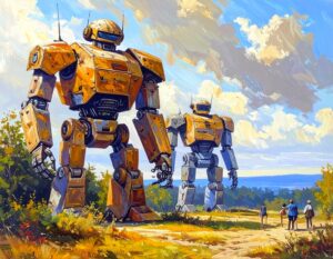 アニメスタイルのロボットカテゴリ